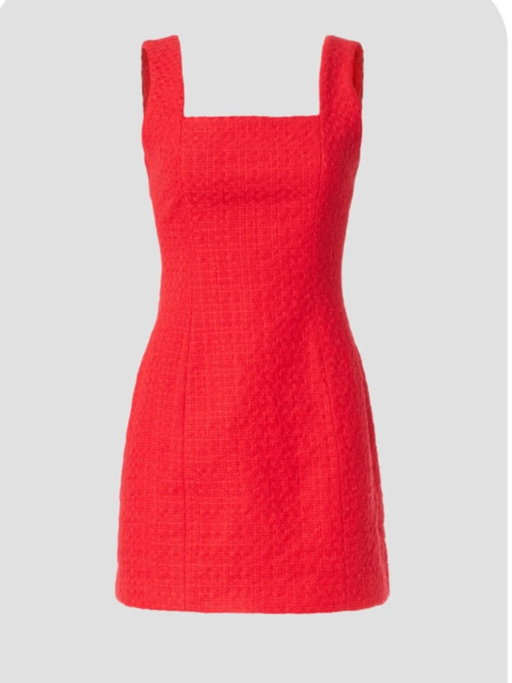 Maje Red Tweed Mini Dress Size 8